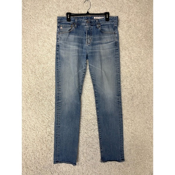 Ag Adriano Goldschmied Other - AG Adriano Goldschmied Jeans Mens 33x34 Blue Slim Faded Low Rise